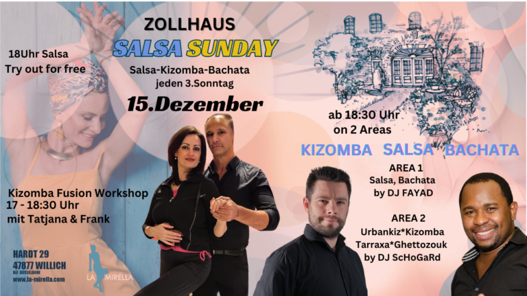 Salsa Sunday Party on 2 Areas