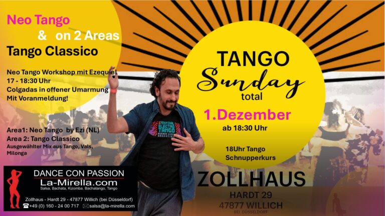 Tango Sunday on 2 Areas mit Workshop